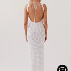 Peppermayo Knit white dress in white - L/XL